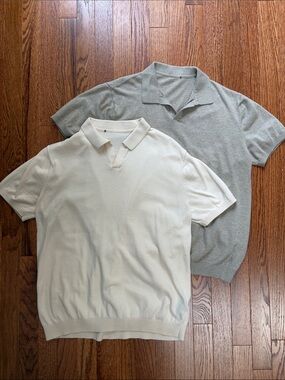 Paul James - Mens 100% Ultra Fine Cotton Buttonless Polo Shirts